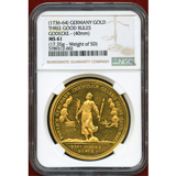 ドイツ ハンブルク 1736-64年 1/2バンクポルトガレッサー(5ダカット) NGC MS61