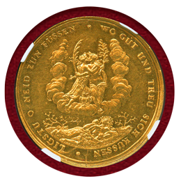 ドイツ ハンブルク 1679年 1/2ポルトガレッサー(5ダカット)  NGC MS62