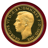 イギリス 1937年 5ポンド プルーフ 金貨 ジョージ6世 PCGS PR65DCAM