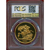 イギリス 1937年 5ポンド プルーフ 金貨 ジョージ6世 PCGS PR65DCAM