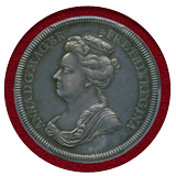 イギリス ND(1702年) 即位記念銀メダル アン女王 PCGS MS63