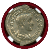 ローマ帝国 235/6-238年 デナリウス 銀貨 マクシムス NGC MS