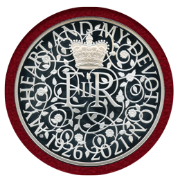 イギリス 2021年 £10(5oz) 銀貨 エリザベス2世生誕95周年