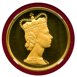 【SOLD】イギリス 1965年 金メダル エリザベス女王 西ドイツ訪問記念 NGC PF67UC