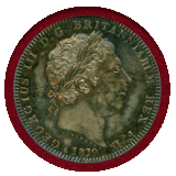 イギリス 1819 LIX クラウン 銀貨 ジョージ3世 PCGS MS62
