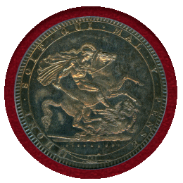 イギリス 1819 LIX クラウン 銀貨 ジョージ3世 PCGS MS62