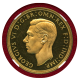 イギリス 1937年 5ポンド 金貨 ジョージ6世 NGC PF65UC