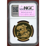 イギリス 1937年 5ポンド 金貨 ジョージ6世 NGC PF65UC