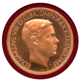 【SOLD】インド (1936) $1銅貨 ファンタジー ピエフォー エドワード8世 PR68CAM