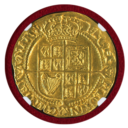 イギリス 1623-24年 ローレル 金貨 ジェームズ1世 NGC MS61