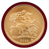 【SOLD】イギリス 2020年 5ポンド 金貨 ジョージ3世没後200年  PCGS MS70
