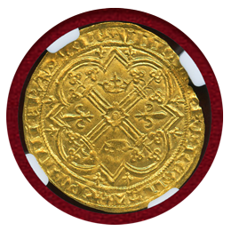 フランス (1364-80) フランカピエ 金貨 シャルル5世 NGC MS63