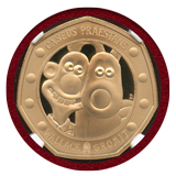 イギリス 2019年 50ペンス金貨 Wallace&Gromit30周年 PF70UC