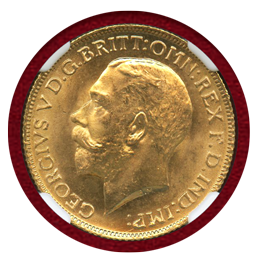 【SOLD】イギリス 1925年 ソブリン 金貨 ジョージ5世 NGC MS66
