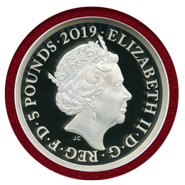イギリス 2019年 ￡5 銀貨 ピエフォー ヴィクトリア生誕200年 PF70UC