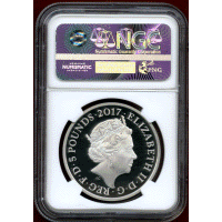 イギリス 2017年 ￡5 銀貨 エディンバラ公爵公務引退記念 NGC GEM PROOF