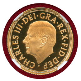 イギリス 2022年 ソブリン 金貨 エリザベス女王メモリアル NGC PF70UC