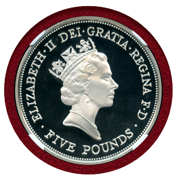 イギリス 2013 5ポンド 銀貨 エリザベス2世戴冠60年記念 NGC PF70UC
