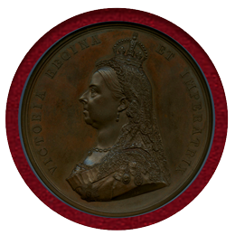 【SOLD】イギリス 1887年 銅メダル ヴィクトリア女王即位50周年記念 NGC MS63BN