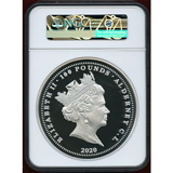 オルダニー 2020年 1 Kilo 100ポンド銀貨 スリーグレーセス NGC PF69UC
