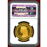 イギリス 2012年 London & The Lion 金メダル NGC UC Gem Proof