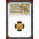 【SOLD】古代ギリシャ シラクサ 275-215BC デカドラクマ金貨 ヒエロン2世 NGC MS