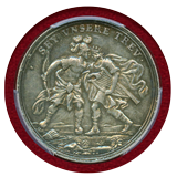 ドイツ ニュルンベルク ND(18世紀) 銀メダル ダビデとヨナタン PCGS AU58