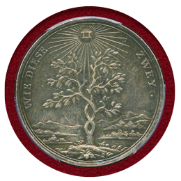 ドイツ ニュルンベルク ND(18世紀) 銀メダル ダビデとヨナタン PCGS AU58