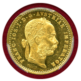 オーストリア 1883年 ダカット金貨 フランツヨーゼフ オリジナル PCGS MS63