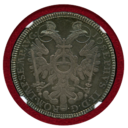 ドイツ ニュルンベルク 1766SR  1/2ターラー 銀貨 双頭の鷲 NGC MS64