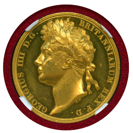 【SOLD】イギリス 1821年 金メダル ジョージ4世 戴冠記念 NGC PF60