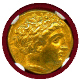【SOLD】マケドニア王国 (紀元前359-336) ピリッポス2世 ステーター 金貨 Ch AU