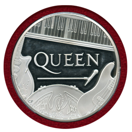 イギリス 2020年 10ポンド(5oz) 銀貨 QUEEN PCGS PR64DCAM