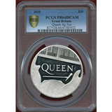 イギリス 2020年 10ポンド(5oz) 銀貨 QUEEN PCGS PR64DCAM