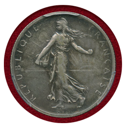 フランス 1898年 2フラン 銀貨 種を蒔く女神 PCGS PR58Matte