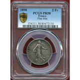 フランス 1898年 2フラン 銀貨 種を蒔く女神 PCGS PR58Matte