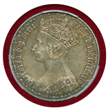 イギリス 1884年 銀貨 ヴィクトリア女王 フローリン(2S) PCGS AU58