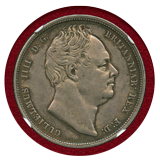 イギリス 1836年 1/2クラウン 銀貨 ウィリアム4世 "W.W." NGC MS62