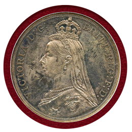 イギリス 1887年 クラウン銀貨 PROOF ヴィクトリア ジュビリーヘッド NGC PF62