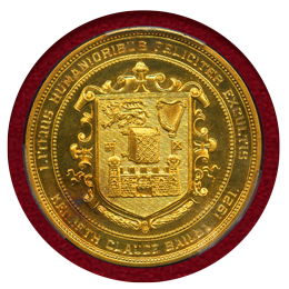 アイルランド (1591) 金メダル エリザベス1世 トリニティカレッジ PCGS SP65
