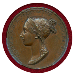 イギリス 1838年 銅メダル ヴィクトリア戴冠記念 PCGS SP64