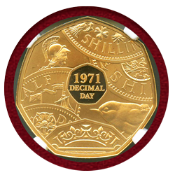 イギリス 2021年 プルーフ金貨 5枚セット NGC PF70UC FR