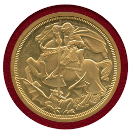 【SOLD】イギリス ND ファンタジー クラウン銅貨 ジョージ5世 セントジョージ龍退治