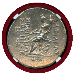 セレウコス朝シリア 紀元前162-150 テトラドラクマ 銀貨 デメトリオス1世 NGC Ch VF