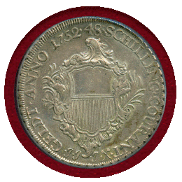 【SOLD】ドイツ リューベック 1752JJJ 48シリング(ターラー) 銀貨 AU Detail