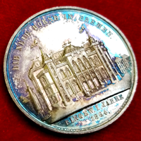 【SOLD】ドイツ ブレーメン 1864年 銀メダル 新証券取引所