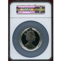 マン島 1990年 5クラウン 銀貨 ペニーブラック切手150周年記念 NGC GEM PROOF
