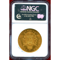 【SOLD】フランス 1864A 100フラン 金貨 ナポレオン3世有冠 NGC MS64