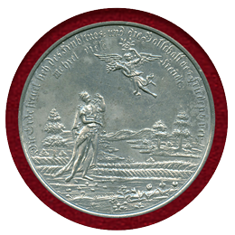 ドイツ ブランデンブルク 1779年 ホワイトメタル 都市景観メダル PCGS MS61