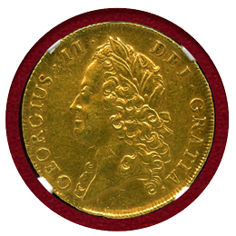 【SOLD】イギリス 1739年 2ギニー 金貨 ジョージ2世 NGC AU DETAILS